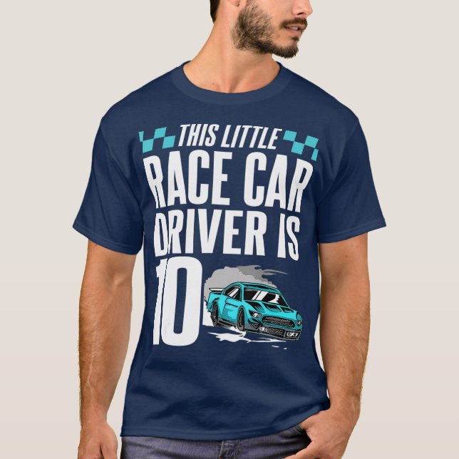 Camiseta Carro-criança Legal para crianças de 10 anos, 10 a (Frente)