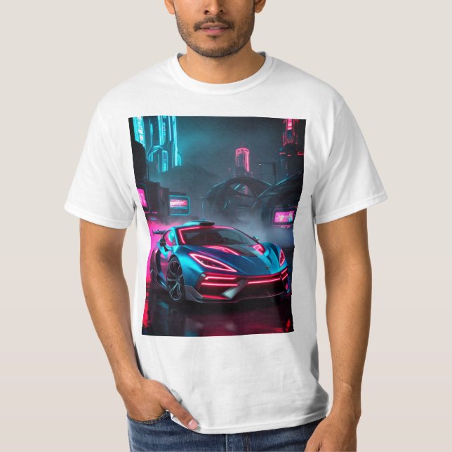 Camiseta Carro Cyberpunk (Frente)