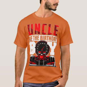 Camiseta Carro da Corrida de Carro Tio da Corrida do Garoto