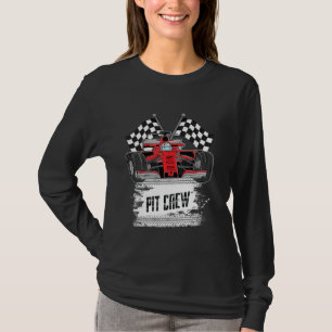 Camiseta Carro-Da-Corrida Engraçado, Pit Crew Racing F