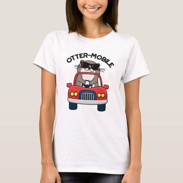 Camiseta Carro de animais engraçados e móveis (Frente)