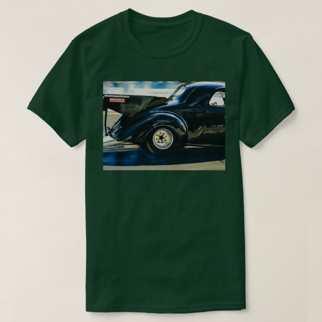 Camiseta Carro de Arrasto Preto Willys Coupe 1940 (Frente do Design)
