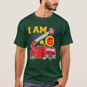 Camiseta Carro de Bombeiro Aniversário Eu sou da família