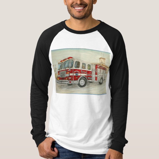 Camiseta Carro de bombeiros do HB (Frente)