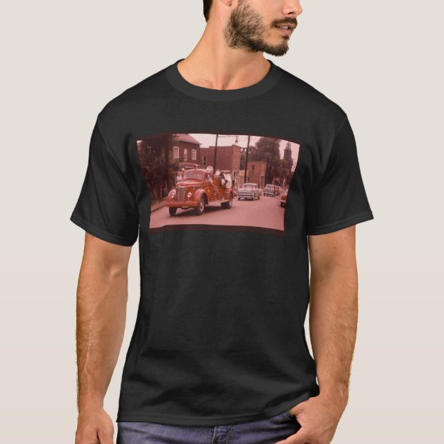Camiseta Carro de bombeiros velho (Frente)