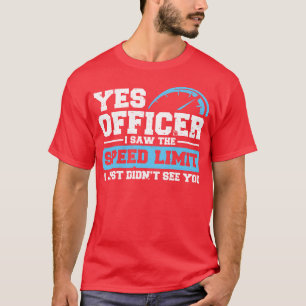 Camiseta Carro de Corrida Condução Rápida Carro de Corrida