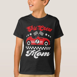 Camiseta Carro de Corrida da Tripulação de Pit, Correndo na