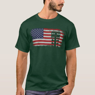 Camiseta Carro de corrida de corrida de arrancada Bandeira 