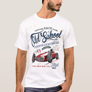 Camiseta Carro de corrida e motocicleta para impressão 1