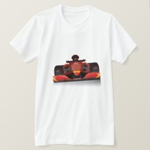 Camiseta Carro de Corrida Vermelha