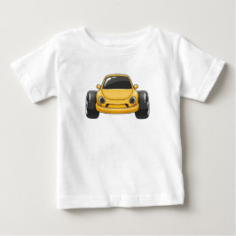 Camiseta Carro de Desenho Animado Amarelo