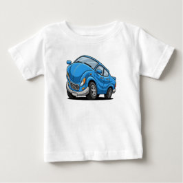 Camiseta Carro de Desenho Azul
