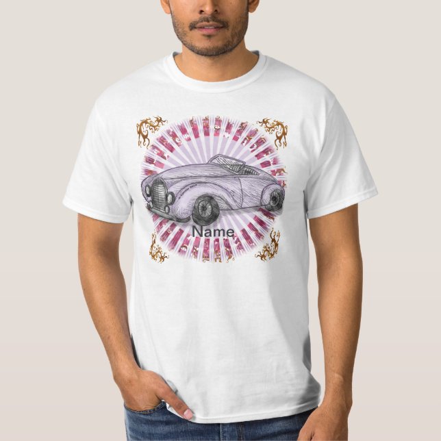 Camiseta Carro-De-Estrada Roxo (Frente)