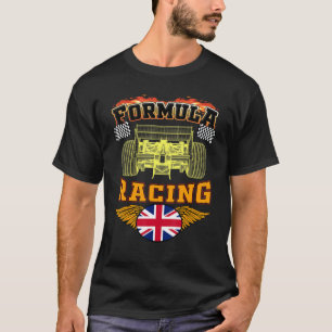 Camiseta Carro de Fórmula de Fórmula para Raça Automática B