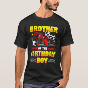 Camiseta Carro De Fórmula Irmão Do Festa De Menino De Anive