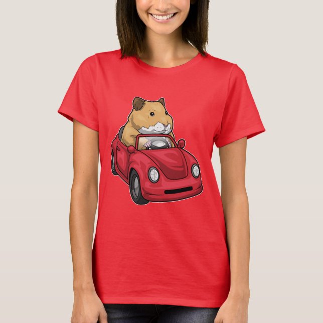 Camiseta Carro de Hamster (Frente)