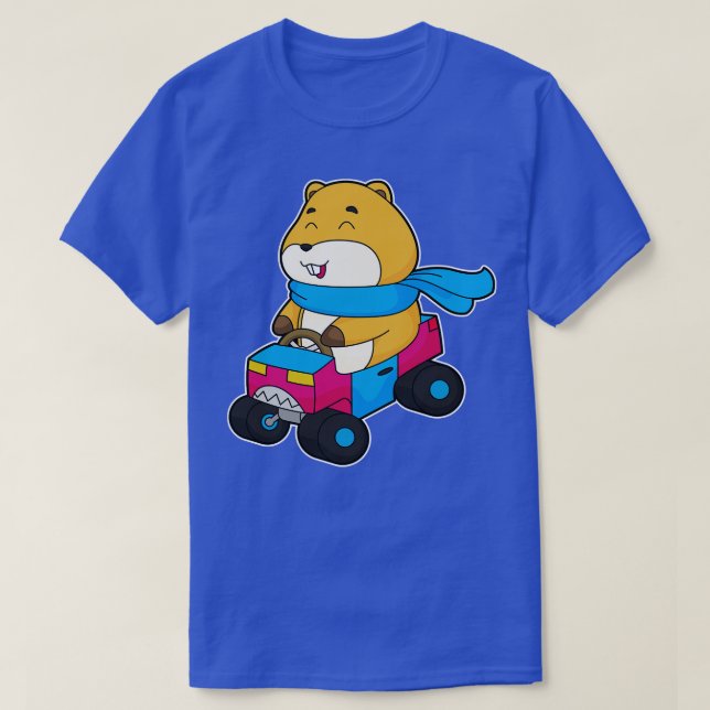 Camiseta Carro de Hamster (Frente do Design)
