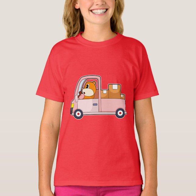Camiseta Carro de Hamster (Frente)