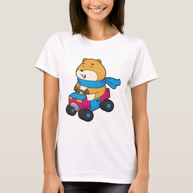 Camiseta Carro de Hamster (Frente)