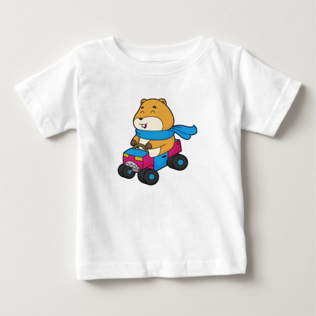 Camiseta Carro de Hamster (Frente)