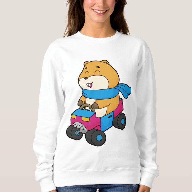 Camiseta Carro de Hamster (Frente)
