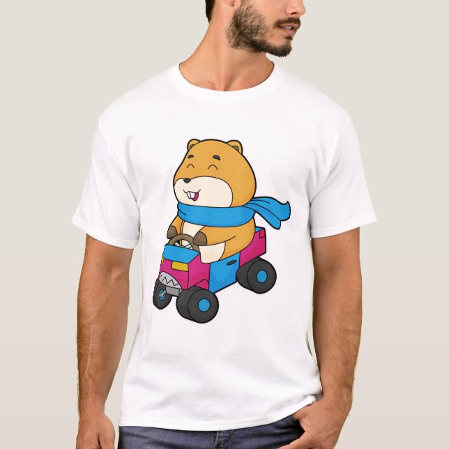 Camiseta Carro de Hamster (Frente)