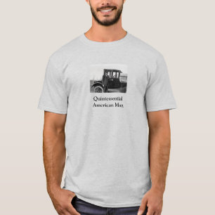 Camiseta Carro de Imagem Antiquado Real com Proprietário