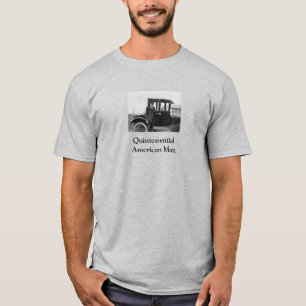 Camiseta Carro de Imagem Antiquado Real com Proprietário