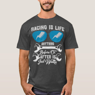 Camiseta Carro De Motociclismo Homens Homens Mulheres Crian