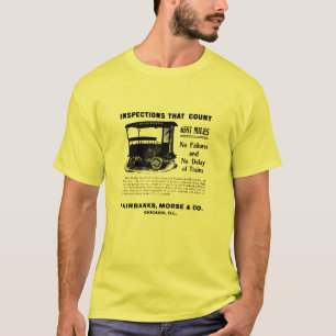 Camiseta Carro de motor 1907 da inspeção da trilha de