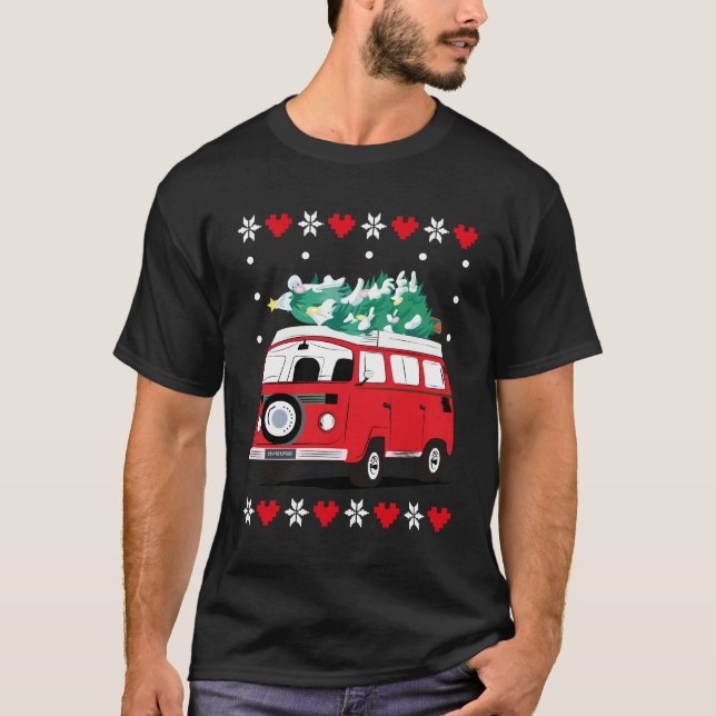 Camiseta carro de natal descolado (Frente)