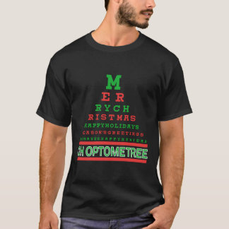 Camiseta Carro de Saúde Ocular Árvore de Natal Optometria