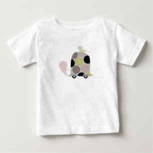 Camiseta Carro de Tartaruga e Pássaro