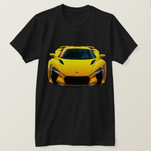 Camiseta Carro desportivo amarelo