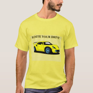 Camiseta Carro desportivo com Design elegante e estética mo