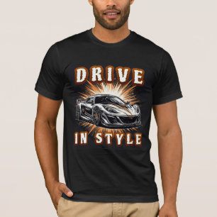 Camiseta Carro desportivo com energia explosiva