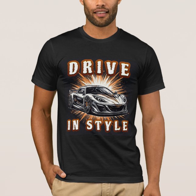 Camiseta Carro desportivo com energia explosiva (Frente)