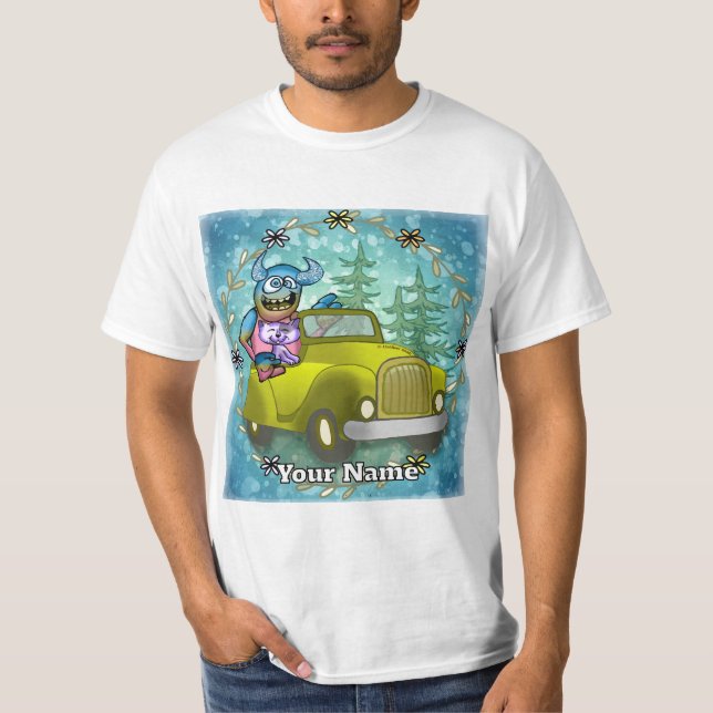 Camiseta Carro dirigido por Monstro (Frente)