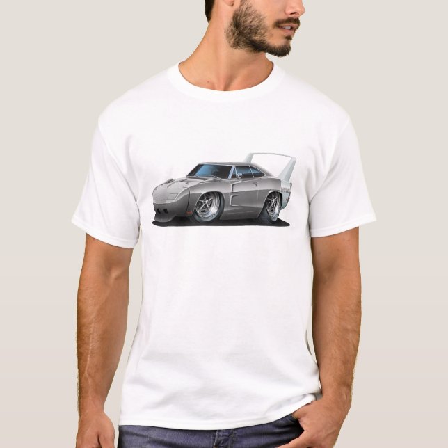Camiseta Carro do cinza de Dodge Daytona (Frente)