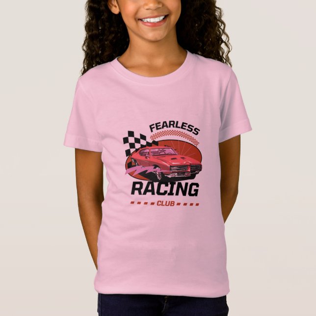 Camiseta Carro do Clube de Corrida Retro (Frente)