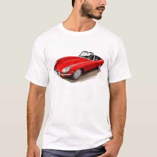 Camiseta Carro do vermelho de Jaguar XKE