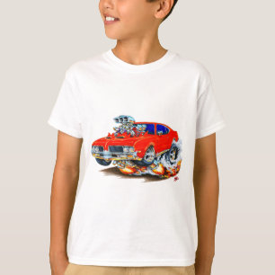 Camiseta Carro do vermelho do cutelo de 1969 velhos