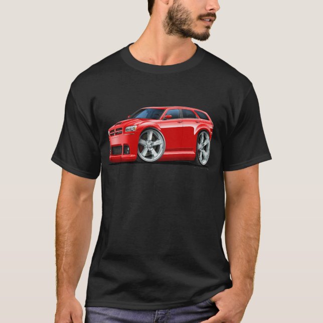 Camiseta Carro do vermelho do magnum de Dodge (Frente)