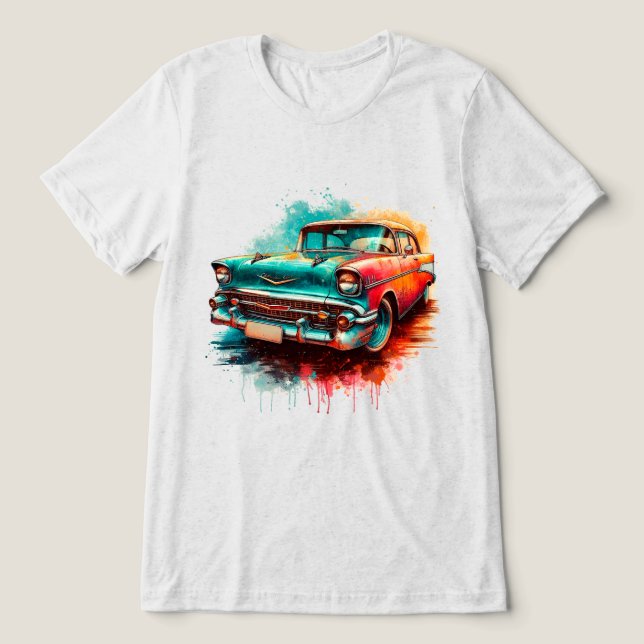 Camiseta carro dos anos 60 (Design frontal)