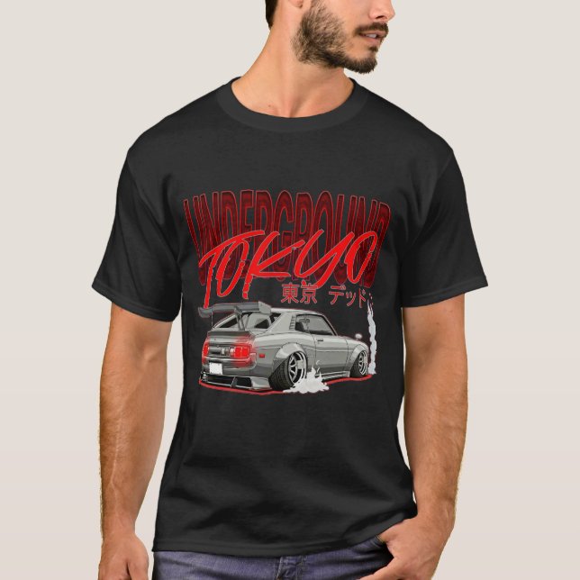 Camiseta Carro Drift Retro JDM Toyota Celica  (Frente)