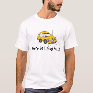 Camiseta Carro Elétrico Amarelo...