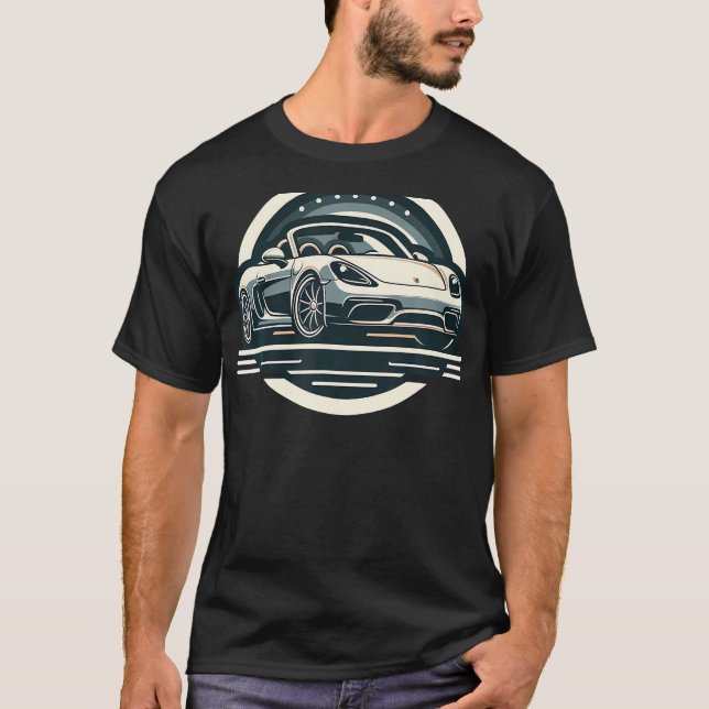 Camiseta Carro Esportivo 718 Boxster (Frente)