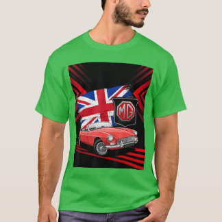 Camiseta Carro Esportivo Clássico Britânico MG MGB Conversí