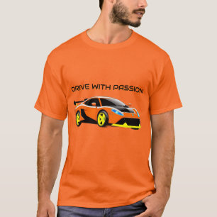 Camiseta Carro Esportivo com Design Aerodinâmico e Estética