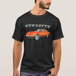 Camiseta Carro Esportivo Corvette 1970: Término Laranja: Ca